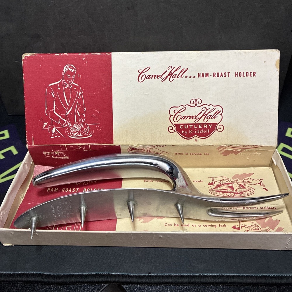 Vintage Carvel Hall Ham Roast Holder in Original Box D3